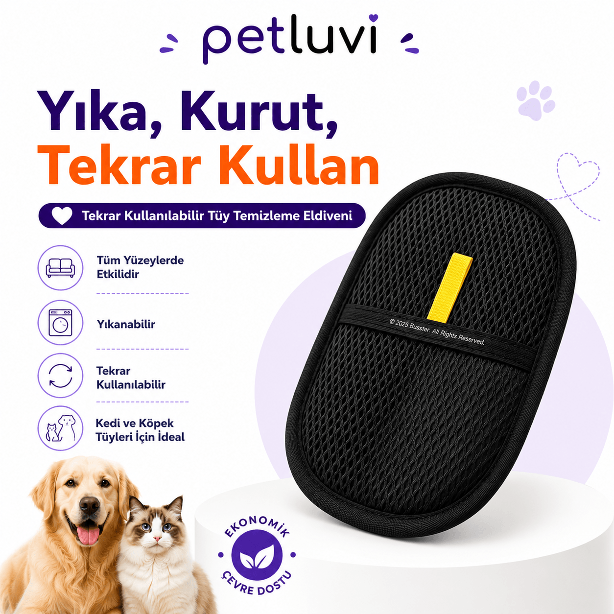 Petluvi™ Tüy Toplayıcı Eldiven