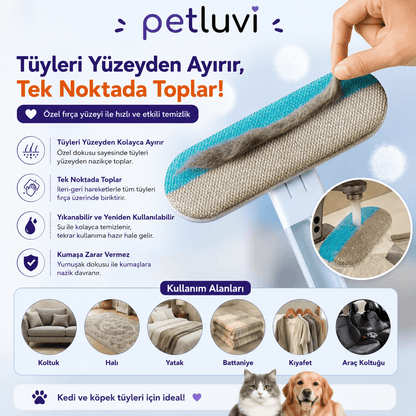 Petluvi™ Çok Amaçlı Tüy Temizleyici Fırça