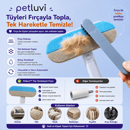 Petluvi™ Çok Amaçlı Tüy Temizleyici Fırça