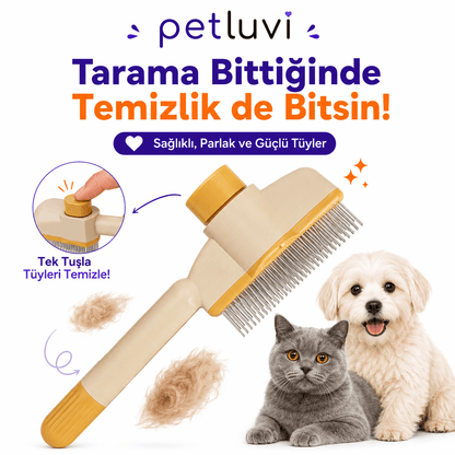Petluvi™ Masaj Etkili Tüy Temizleyici Tarak