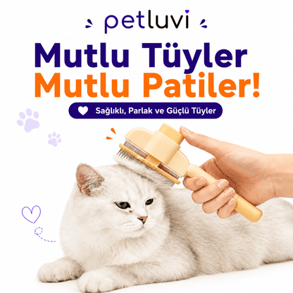 Petluvi™ Masaj Etkili Tüy Temizleyici Tarak