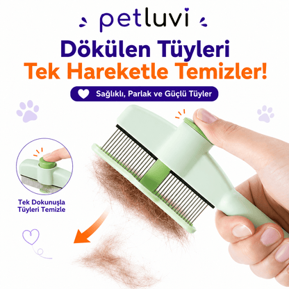 Petluvi™ Masaj Etkili Tüy Temizleyici Tarak