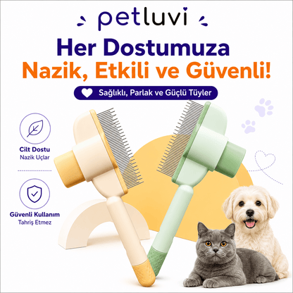 Petluvi™ Masaj Etkili Tüy Temizleyici Tarak